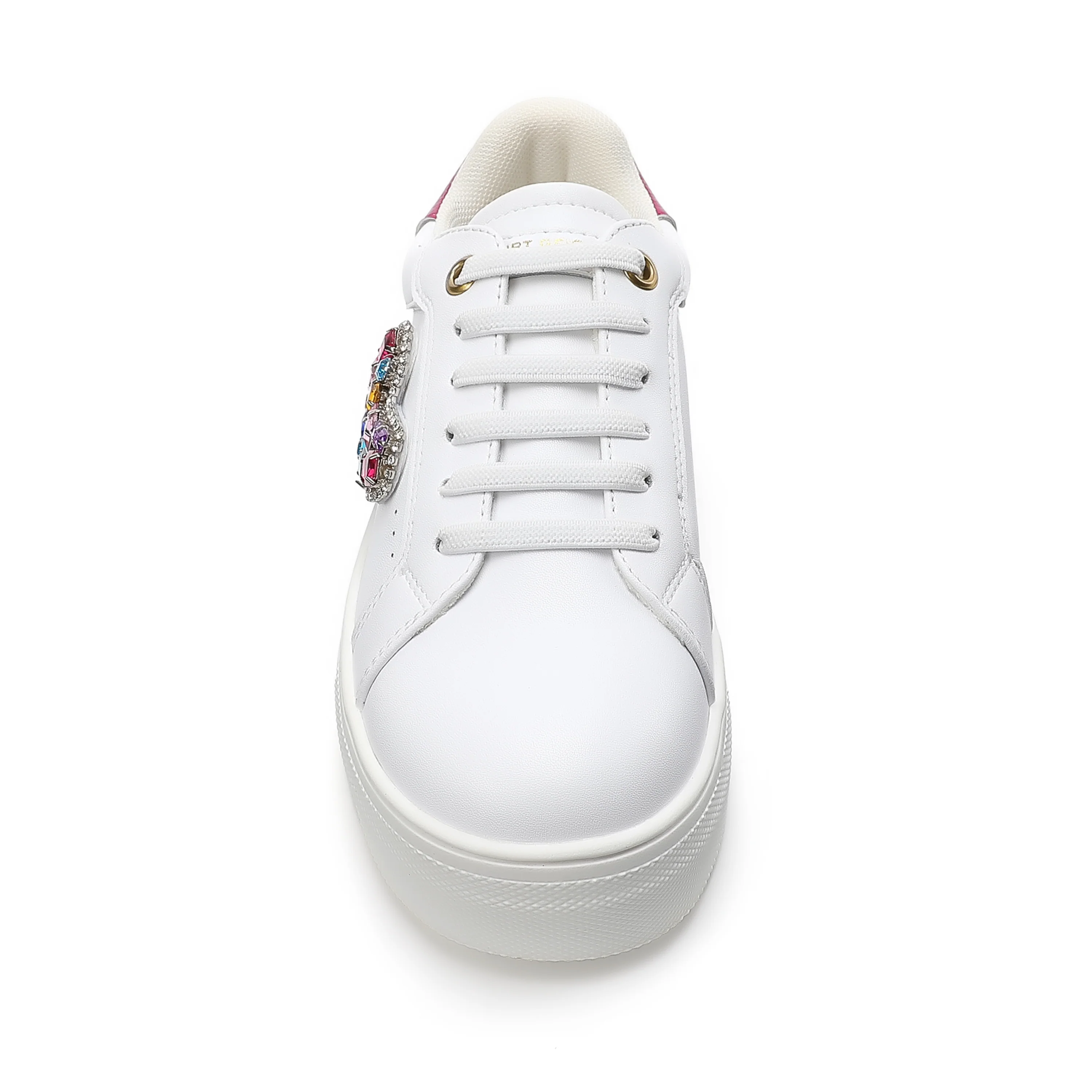 Mini Laney Love Heart Sneaker - Big Kid White - Image 4