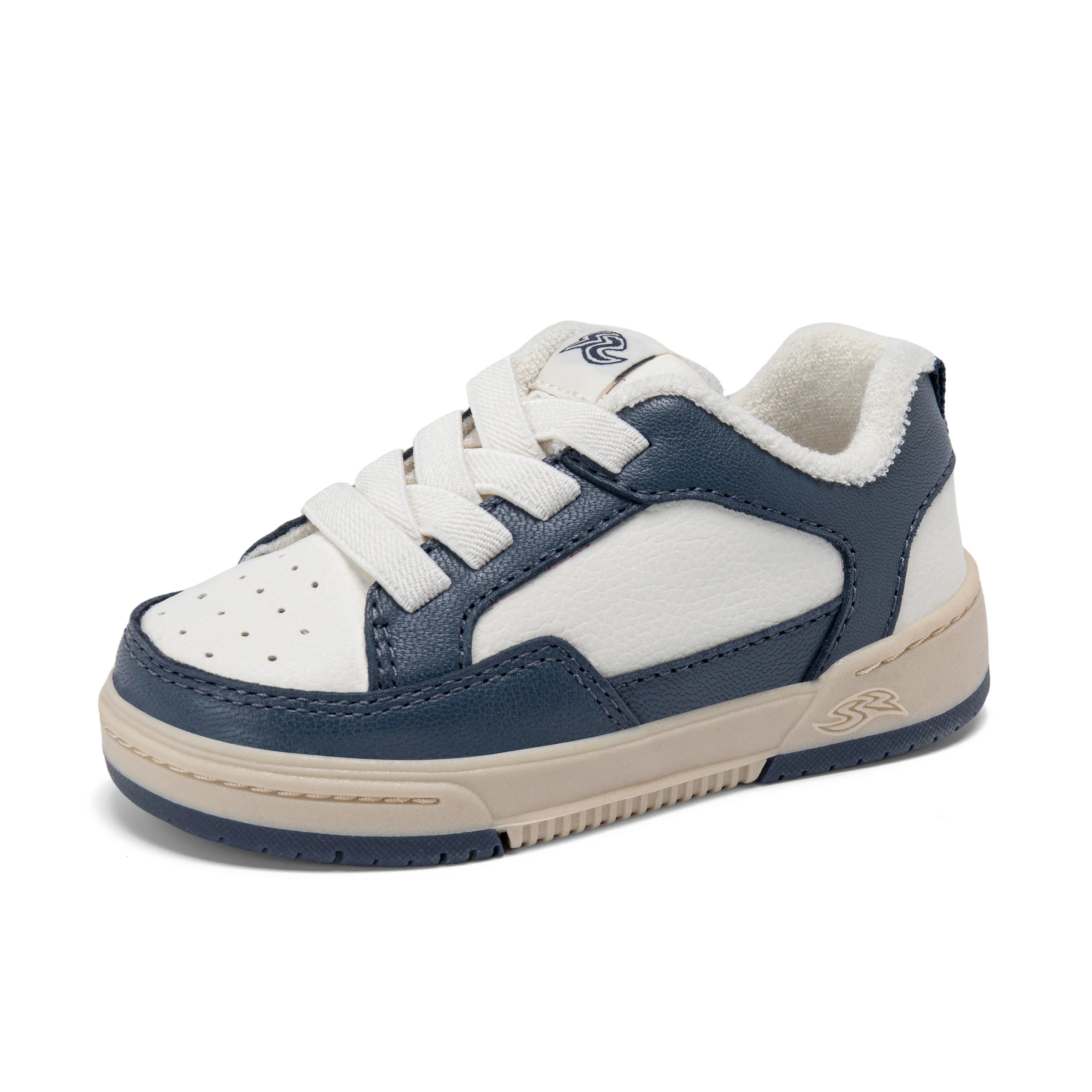 Osaka Sneaker - Little Kid White/Navy - Image 6