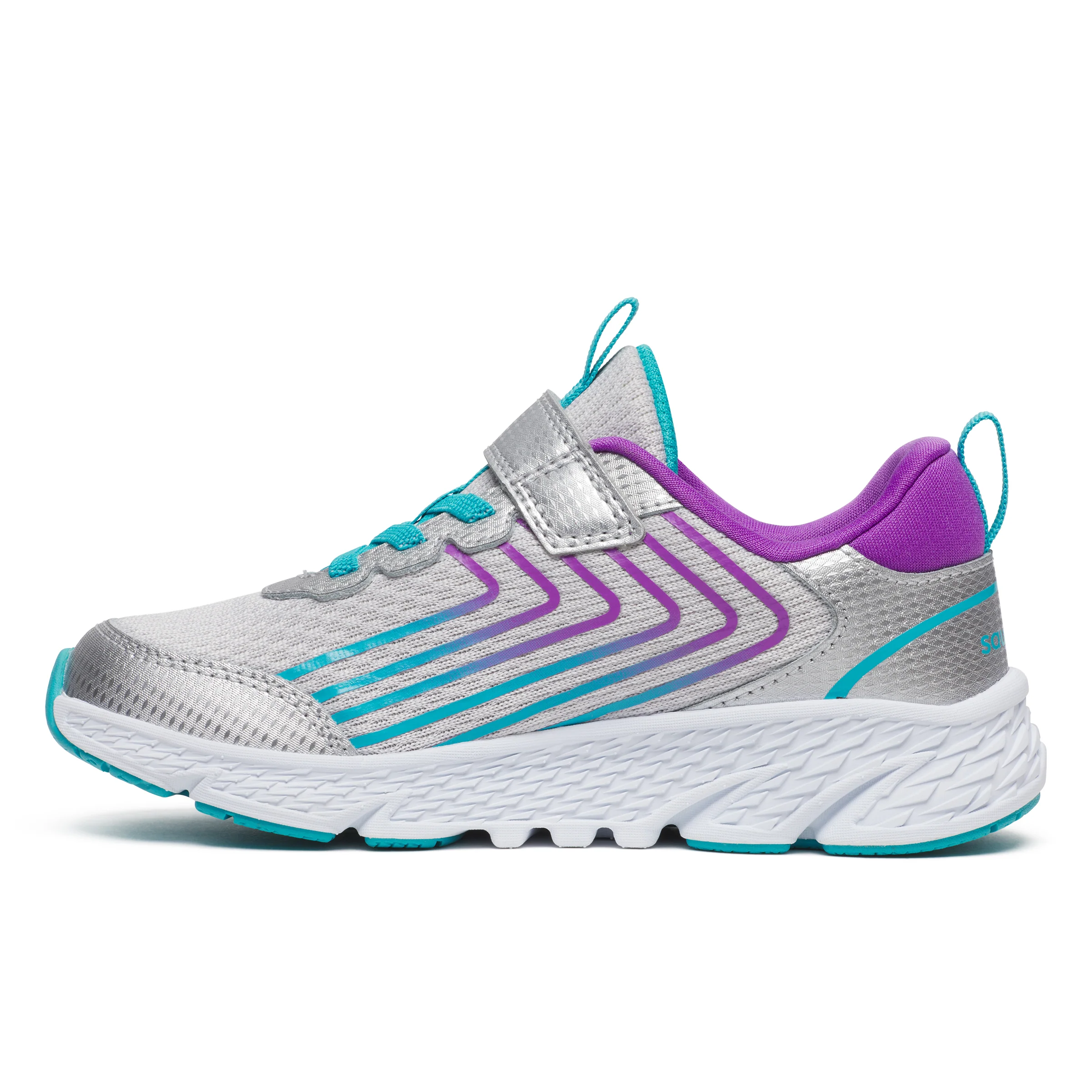 Wind 3.0 A/C Sneaker - Big Kid Silver/Turq - Image 3